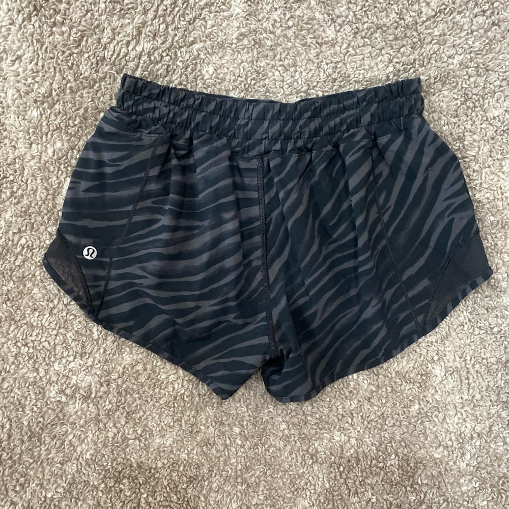 lululemon athletica Black Zebra Print Shorts